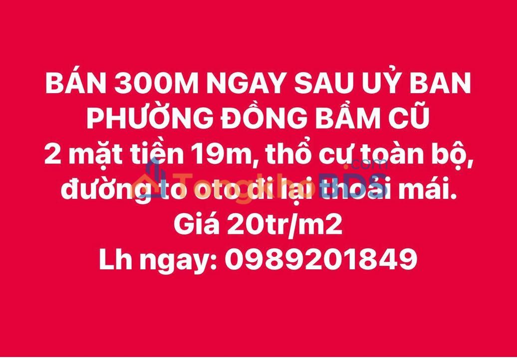 Đất nền Phường Đồng Bẩm 300m² 6 tỷ - Sổ đỏ chính chủ
