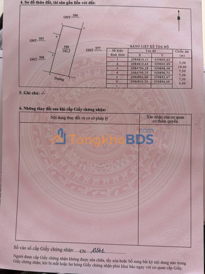 Đất thổ cư Trung Sơn 142m² 3xx triệu - Sổ hồng sẵn