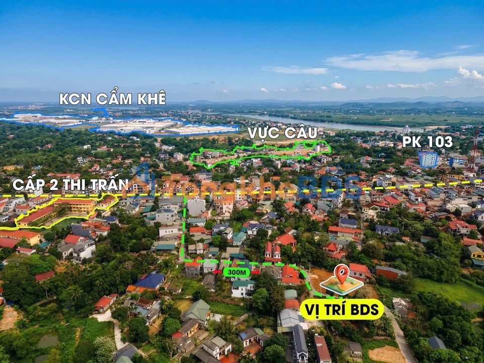 Đất Nền Cẩm Khê - Sổ Đỏ Full Thổ Cư, Mặt Tiền 5m, Giá 1 Tỷ