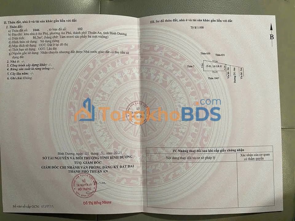 Đất KDC An Phú Thuận An 86m² 3.3 tỷ - Hạ tầng hoàn thiện