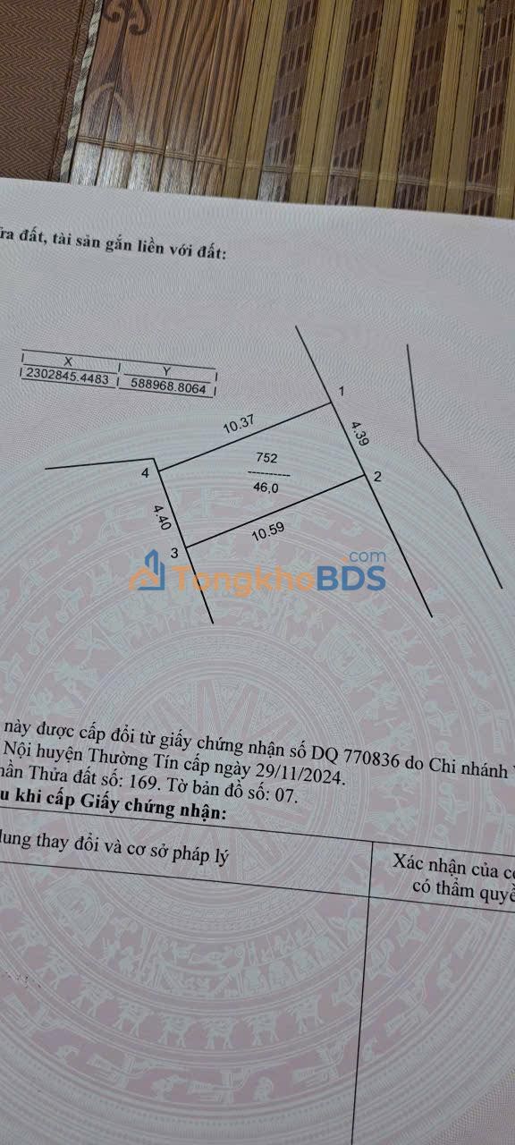 Bán Đất Vị Trí Vàng TT Tây Đằng, Ba Vì 46m² - Sổ Đỏ Sẵn Giao Dịch