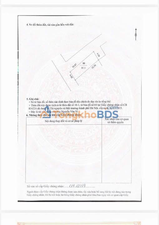 Đất thổ cư 50m² Mỹ Đức Hà Nội 800 triệu - Sổ đỏ chính chủ