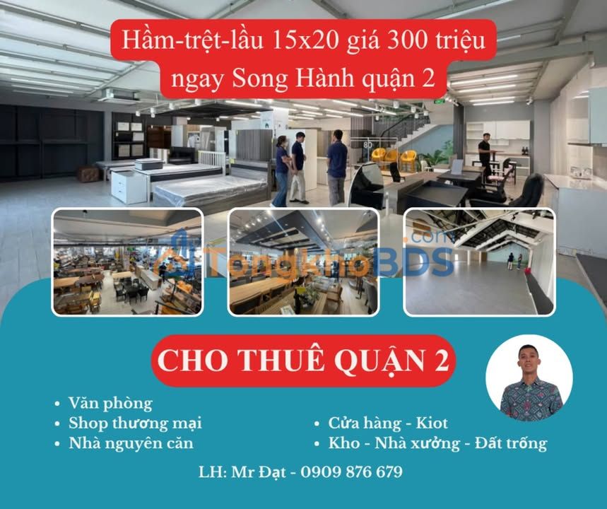 Nhà mặt tiền Song Hành An Phú 300m² - Mặt tiền kinh doanh