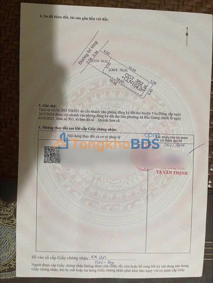 Đất nền Quỳnh Sơn Hiệp Hòa 104m² - Giá tốt hiếm có