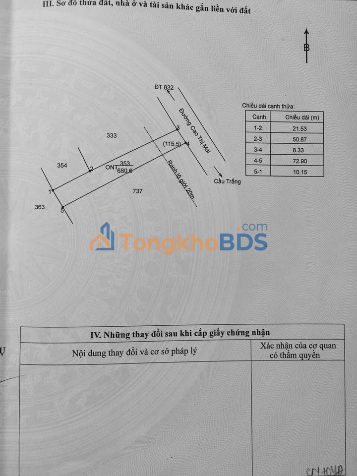 Đất nền Tân Trụ Long An 1.414m² 5,6 tỷ - Sổ đỏ chính chủ