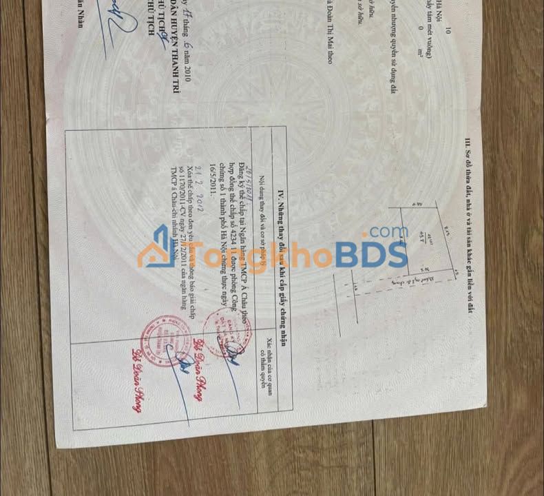 Đất nền Xã Hữu Hoà 47m² 3.3 tỷ – Sổ đỏ chính chủ