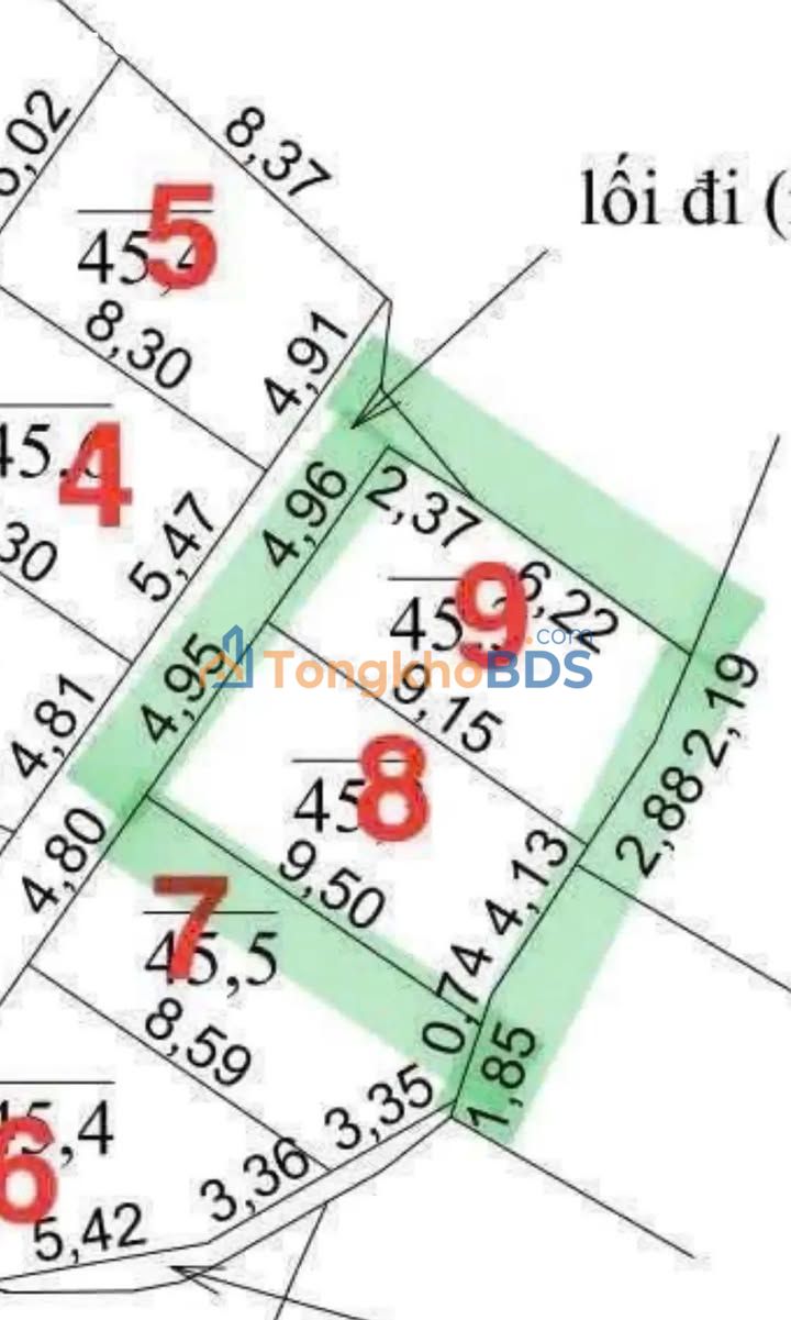 Đất nền Nam Định Ngõ Bãi Viên 45m² 1.39 tỷ - Đường to ô tô