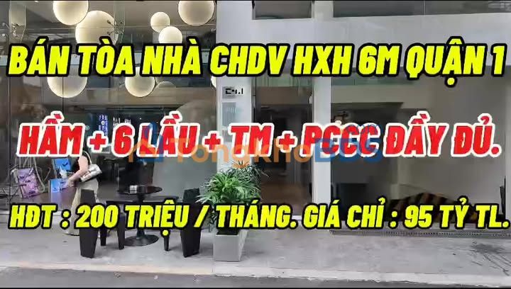 Serviced Apartment Trần Hưng Đạo 252m² 95 tỷ - Doanh thu ổn định