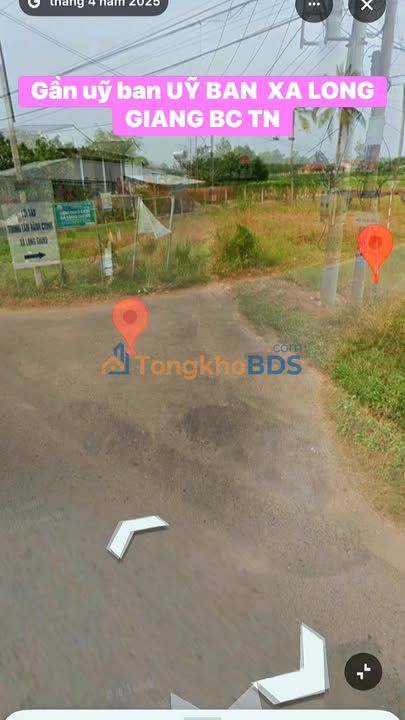 Đất nền Long Giang 225m² 295tr - Thổ cư 100% sát UBND