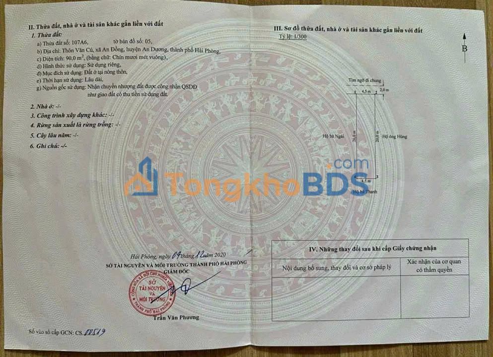 Đất nền An Đồng, Hải Phòng 90m² hơn 3 tỷ – Vị trí đẹp