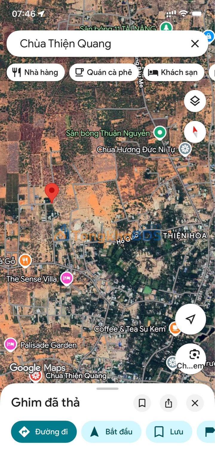 Farm Thon Thien Hoa Phan Thiet 1080m2 5 ty - So do chinh chu