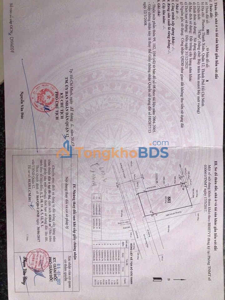 Xưởng Thạnh Xuân 52 Q12 747m² 28 tỷ - Hoạt động ngay