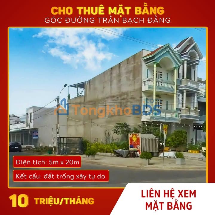 Đất trống Trần Bạch Đằng Cần Thơ 100m² 10 triệu - Kinh doanh