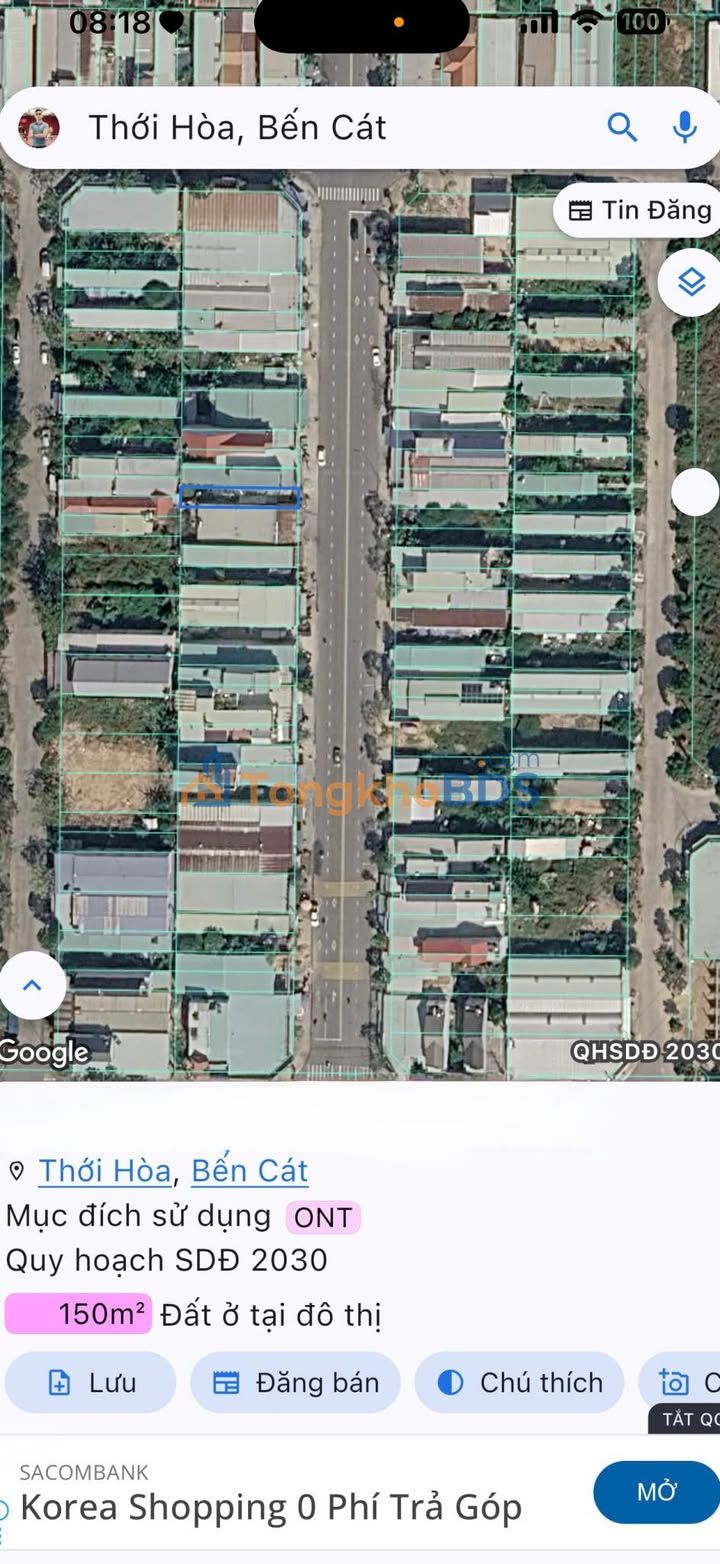 Đất nền Mỹ Phước 3 Bến Cát 150m² 4 tỷ - Sổ đỏ chính chủ hiếm