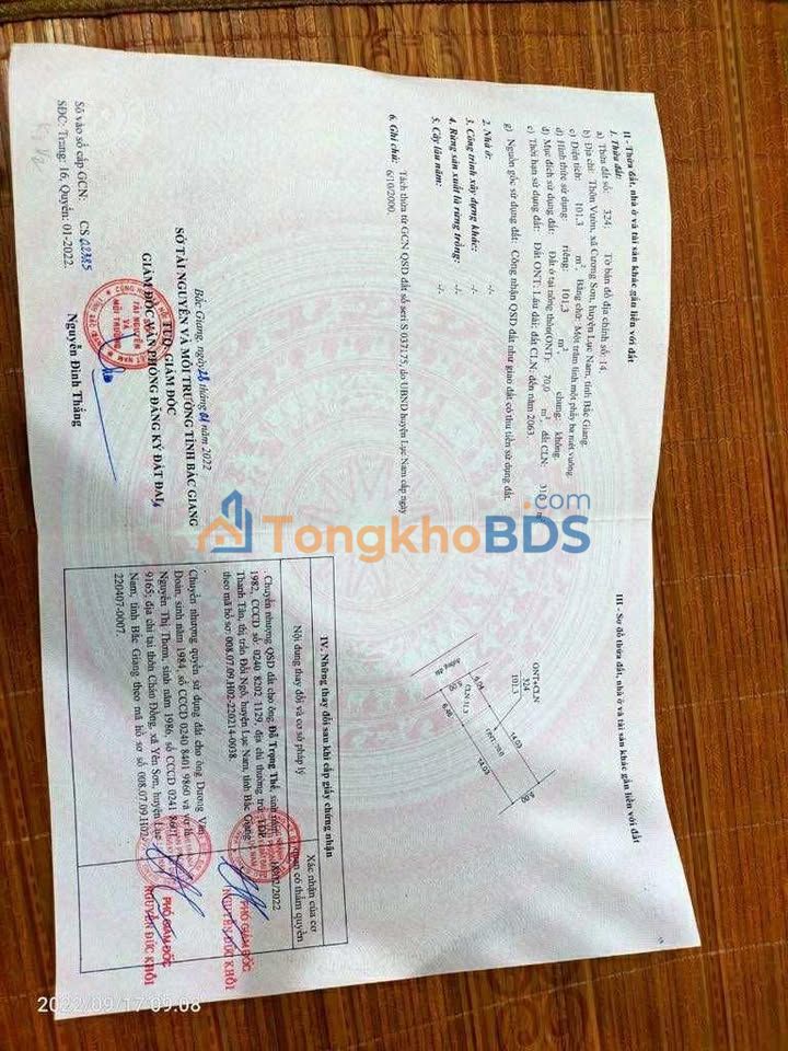 Đất nền Tiên Nha Lục Nam 100m² 620 triệu - Tiềm năng tăng giá