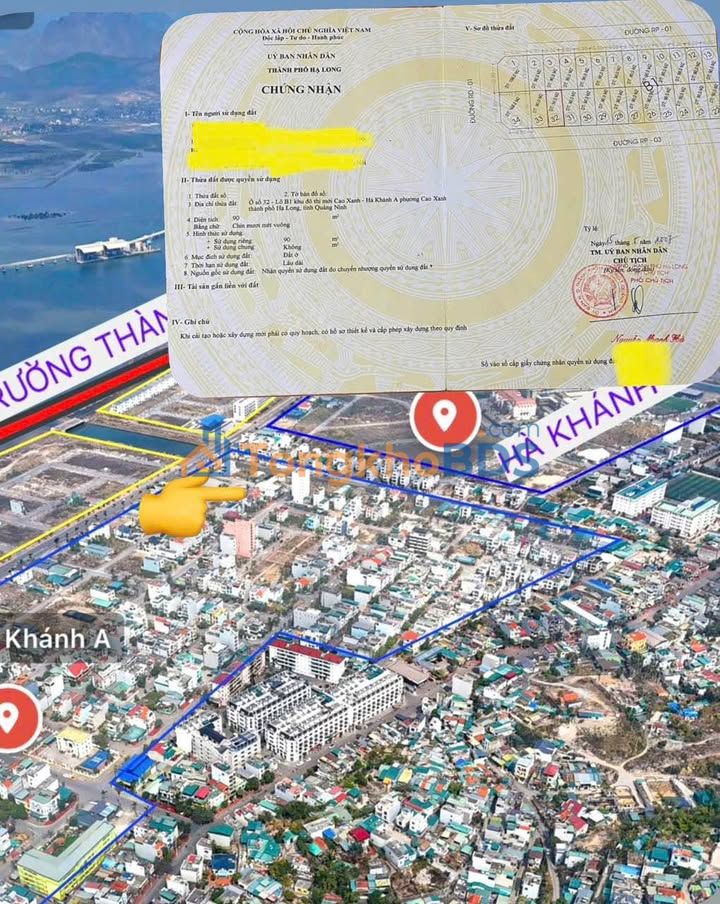 Đất nền Hà Khánh A 90m² 4.95 tỷ - Đường to ô tô