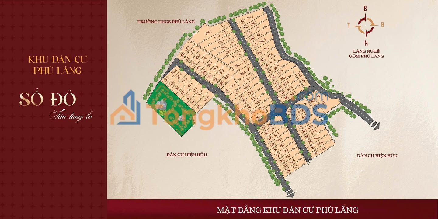 Đất nền Phù Lãng Quế Võ 77m² 1 tỷ - Sổ đỏ chính chủ