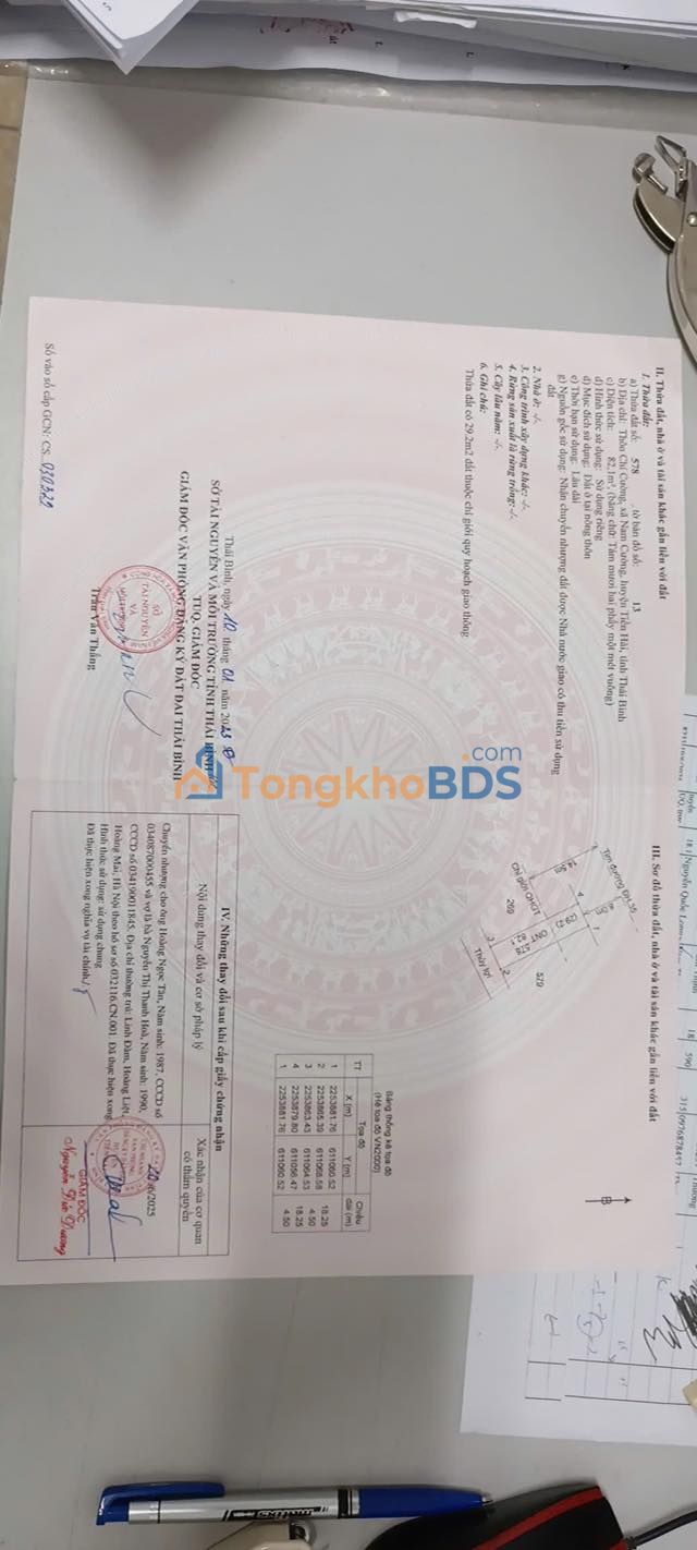 Đất nền Nam Cường Tiền Hải 82m² - Sổ đỏ chính chủ vị trí đẹp