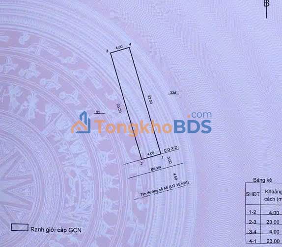 Đất nền Quy Nhơn A6 92m² 3.2 tỷ - Đường to ô tô