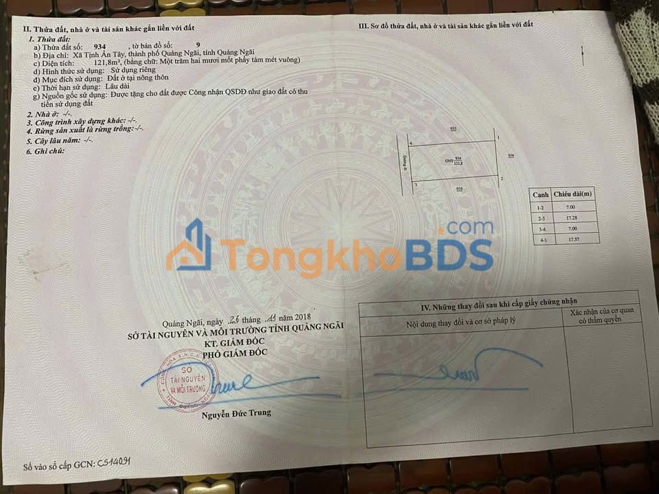 Đất nền Trương Quang Trọng 600 triệu - Sổ đỏ chính chủ