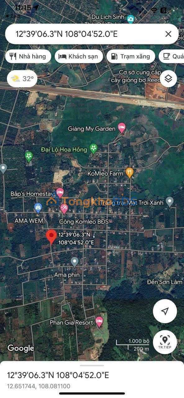 Đất xã Cư Né Krông Búk 90m² 850 triệu - Đất thổ cư 100%