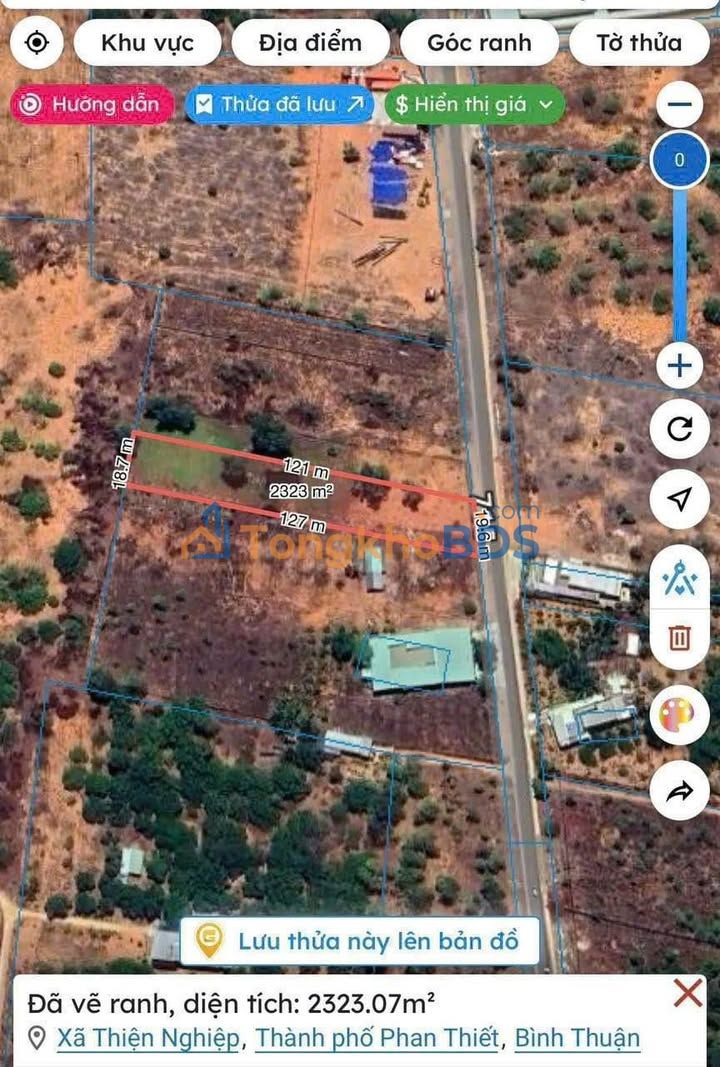 Đất mặt tiền 715 Thiện Nghiệp Phan Thiết 2.300m² - Đường to ô tô