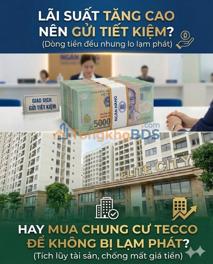 Căn hộ Tecco Elite City Thái Nguyên 83m² giá 600 triệu - View đẹp