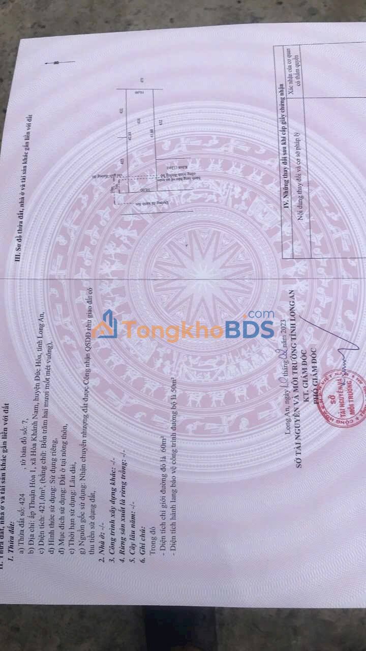 Nhà cấp 4 Đức Hòa 420m² 2,5 tỷ - Sẵn sàng ở ngay