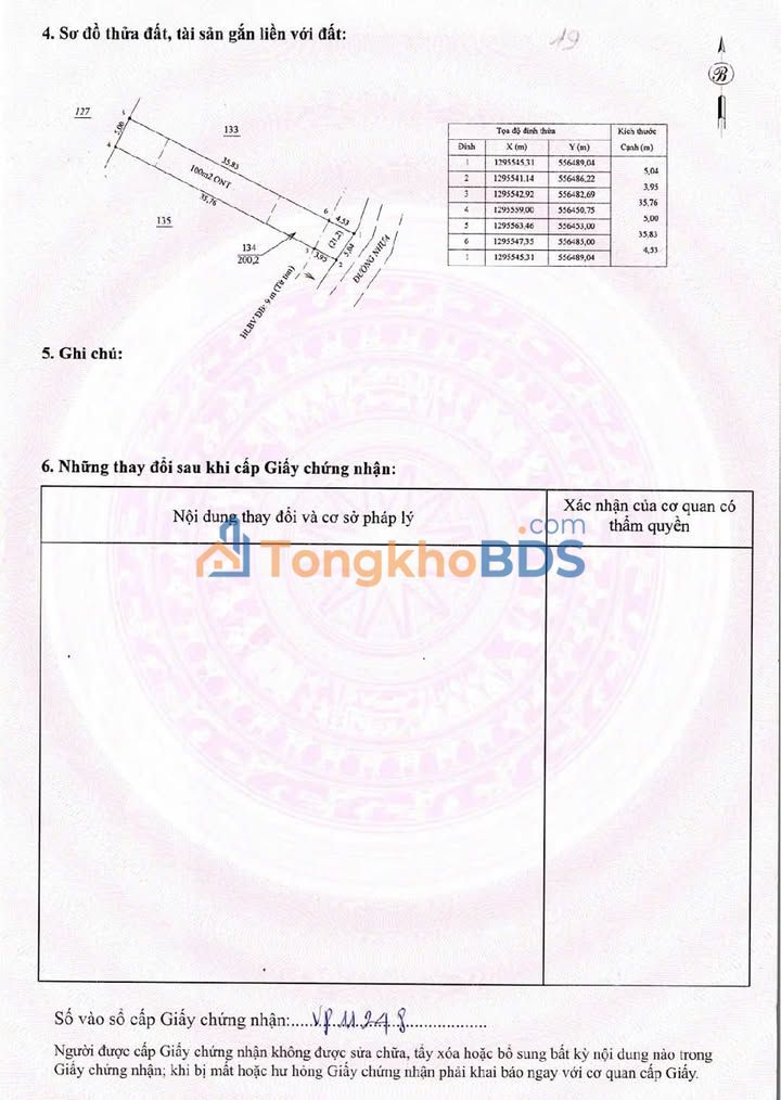 Đất nền Long Hà 221m² giá 320tr - Sổ đỏ chính chủ