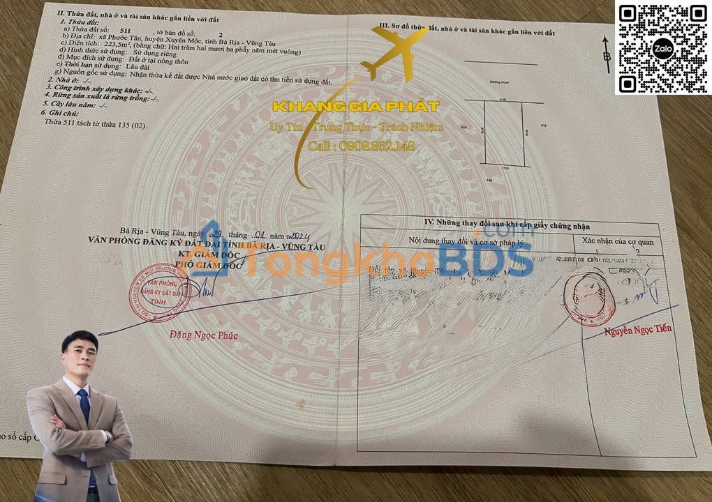 Đất nền Phước Tân Xuyên Mộc 224m² thỏa thuận - Vị trí đẹp