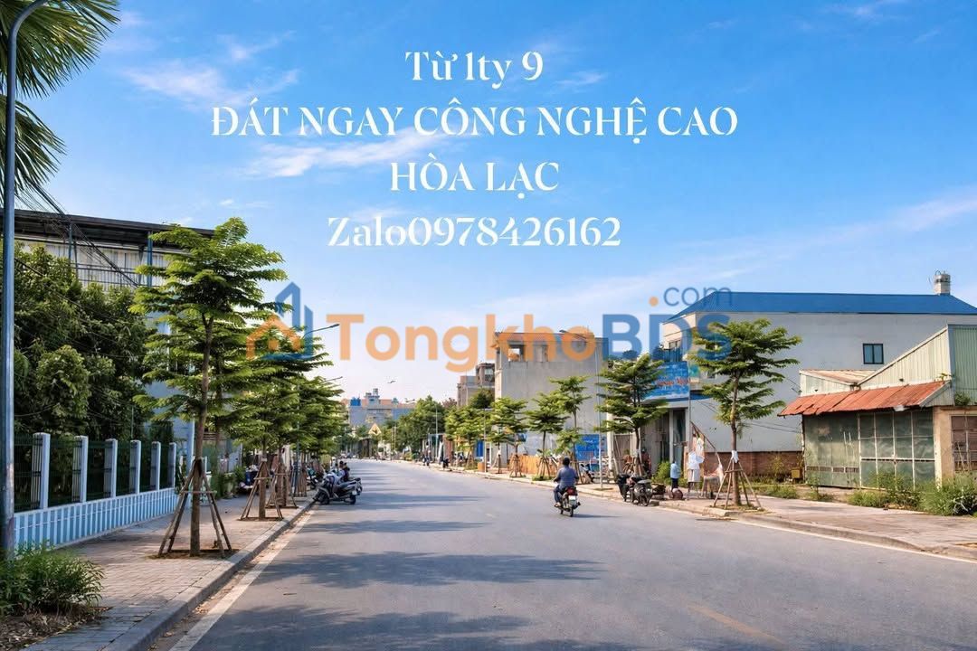 Đất nền Hòa Lạc 100m² 1.9 tỷ - Sổ đỏ chính chủ