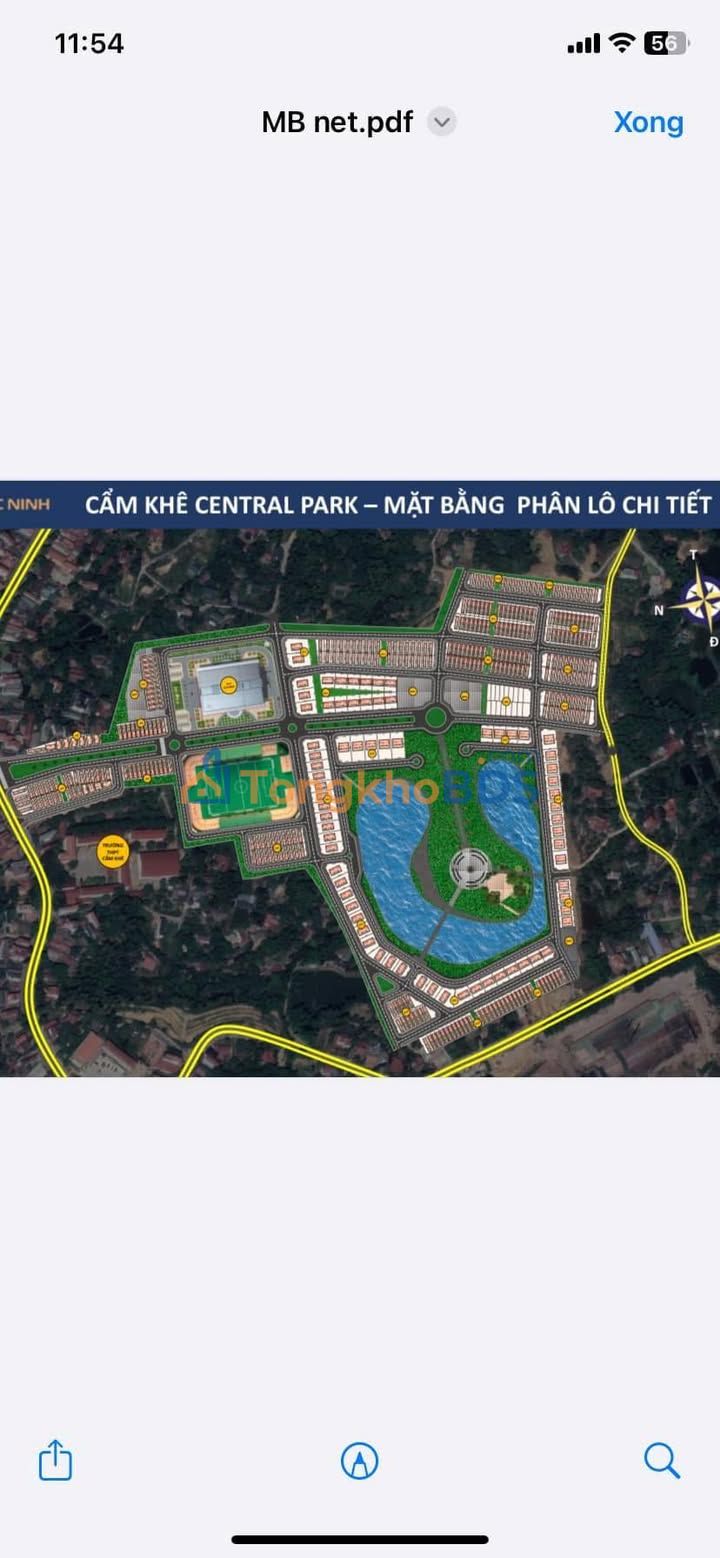 Đất nền Cẩm Khê Central Park 120m² - Sổ đỏ chính chủ