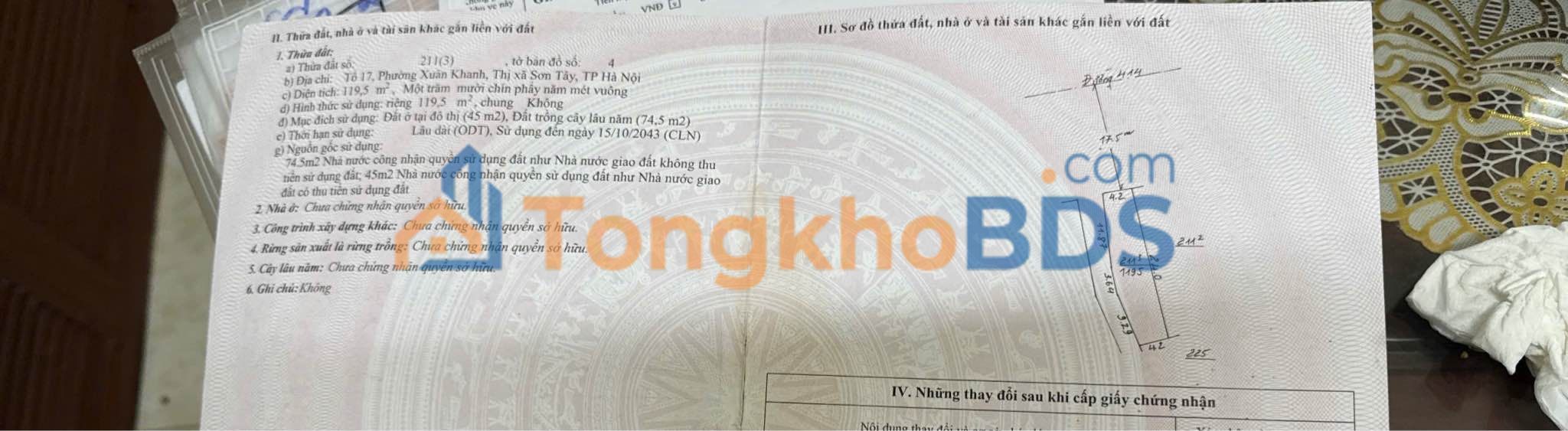 Đất mặt đường 414 Xuân Khanh 120m² 4 tỷ - Đường to ô tô