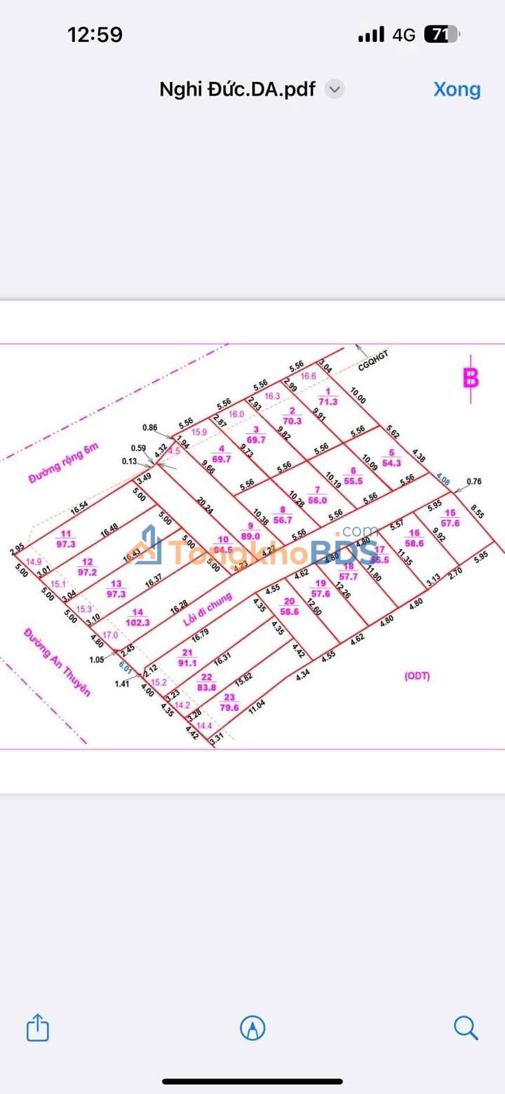 Đất nền Vinh An Thuyên 91m² giá 3.05 tỷ - Sổ đỏ chính chủ, lô góc 2 mặt tiền