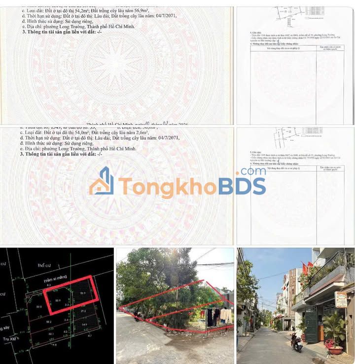 Đất nền Nguyễn Duy Trinh Thủ Đức 111m² 3,5-3,8 tỷ - Sổ đỏ chính chủ