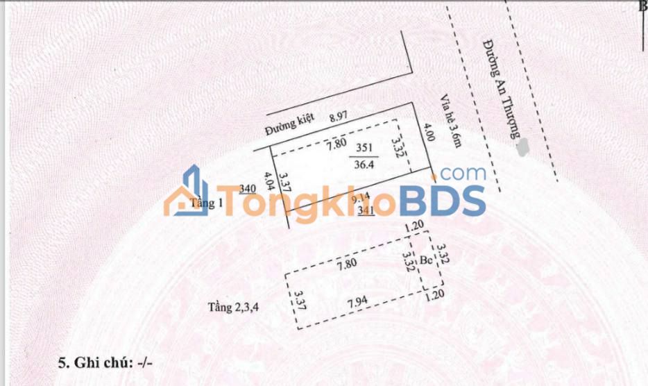 Nhà phố An Thượng 37m² 8.19 tỷ - Đầu tư sinh lời