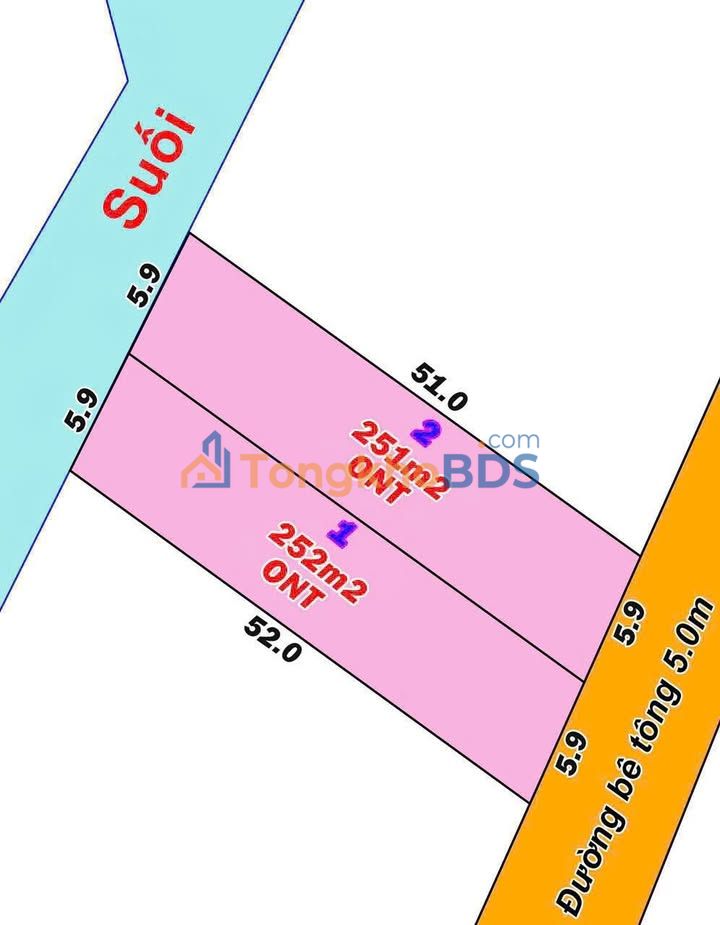 Đất nền Bắc Bình 250m² 270 triệu - Sổ đỏ chính chủ