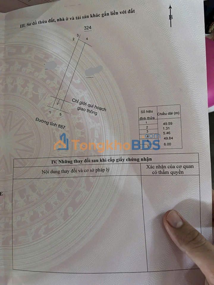 Đất nền Quốc lộ 57C Thuận Điền 288m² giá 1,3 tỷ - Đầu tư sinh lời