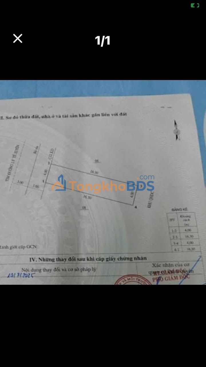 Đất nền Lý Tế Xuyên Quy Nhơn 64m² 2.1 tỷ - Đường to ô tô