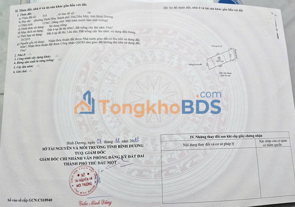 Nhà cấp 4 Định Hòa Thủ Dầu Một 112m² 1 tỷ - Chính chủ bán