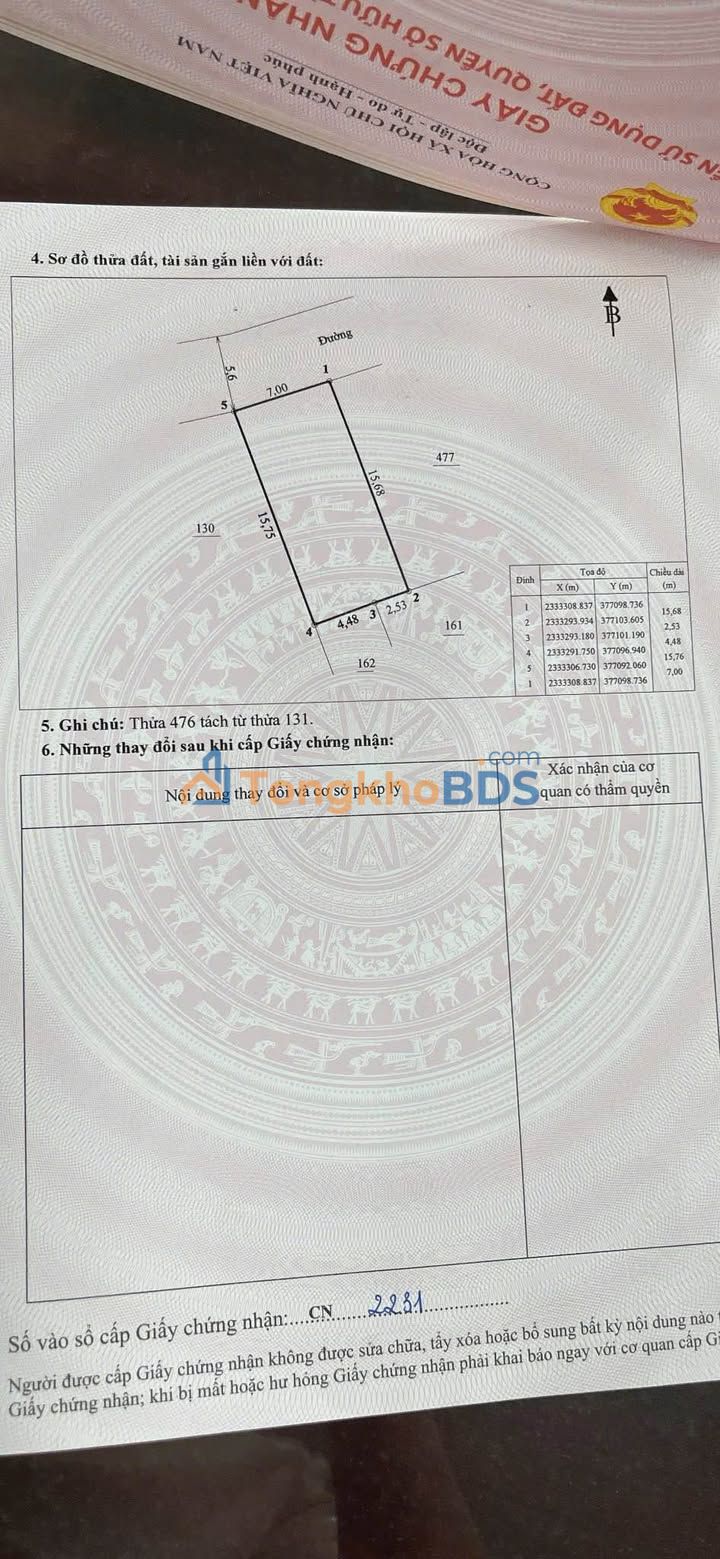 Đất nền Apphan 2 Đông Triều 110m² giá 1 tỷ - Sổ đỏ chính chủ