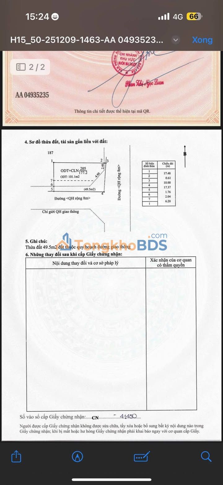 Đất nền Phan Bội Châu Buôn Ma Thuột 2.95-3.39 tỷ - Sổ đỏ