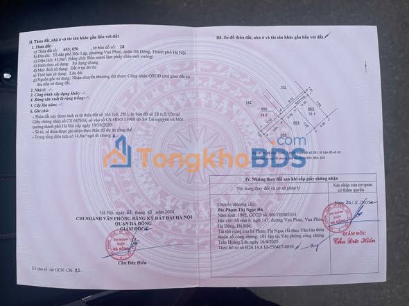 Nhà Vạn Phúc Hà Đông 31m² giá 8.5 tỷ - Chính chủ bán