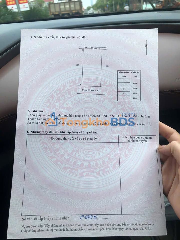 Đất nền Cẩm Minh Cẩm Xuyên 200m² 600 tr - Đầu tư dài hạn