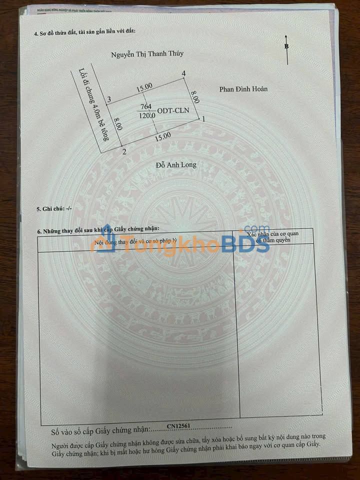 Đất Phường Hiệp Thành Thủ Dầu Một 120m² 2.7 tỷ - Sổ đỏ
