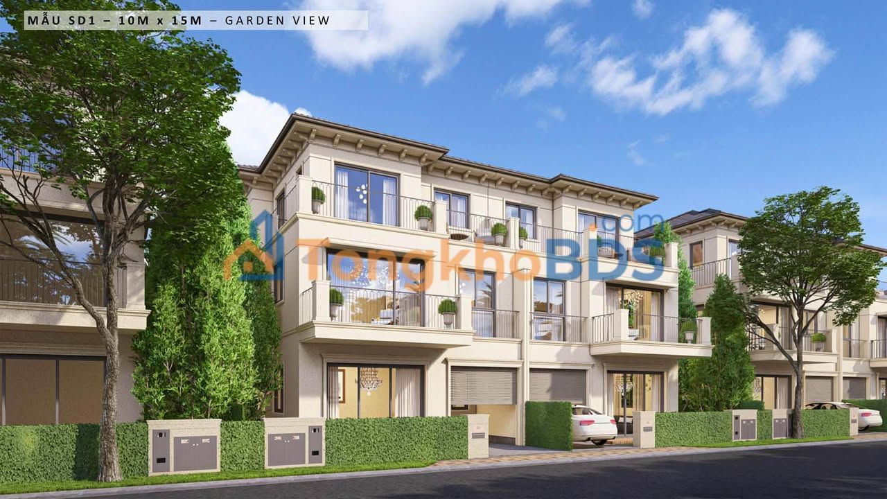 Townhouse Sol Garden Chi Linh 150m² 9.9 tỷ - Mặt tiền kinh doanh