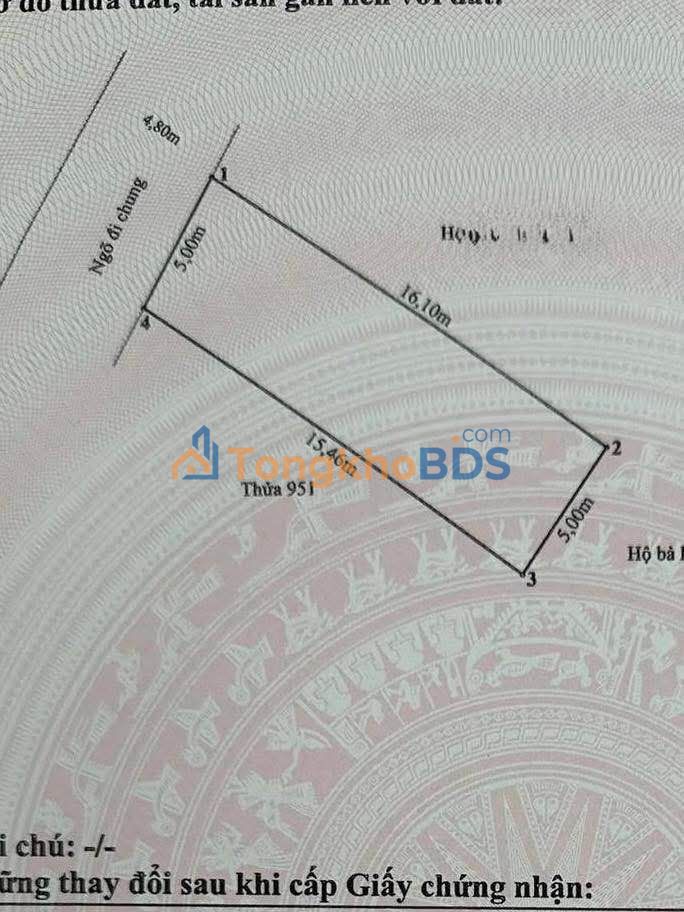 Đất Thiên Lôi Lê Chân 78.5m² 5.304 tỷ - Sổ đỏ chính chủ