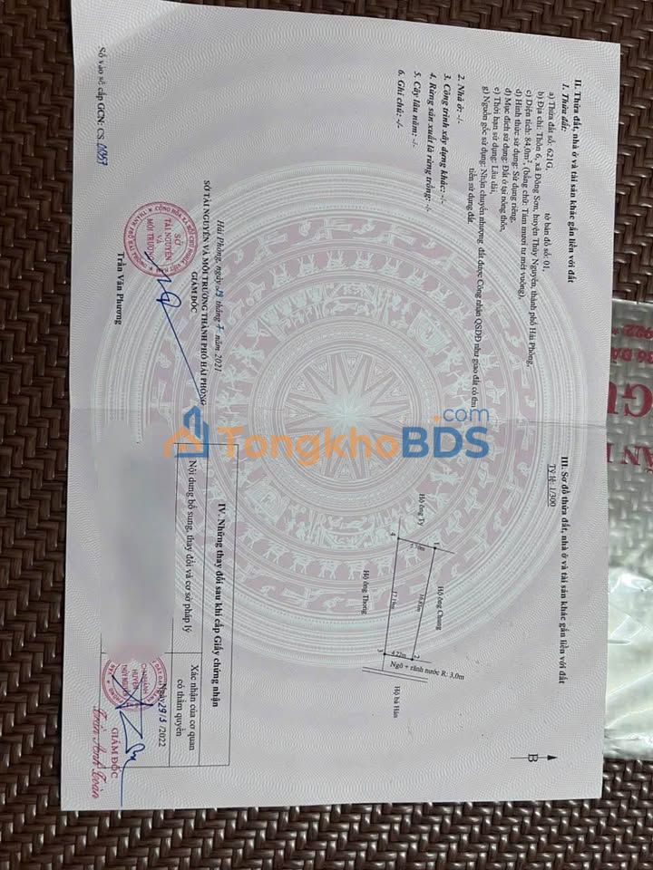 Đất nền Trần Hưng Đạo Thuỷ Nguyên 84m² - Sổ đỏ chính chủ