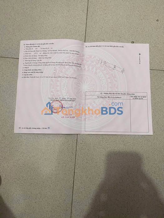 Đất nền Gia Khánh Gia Lộc 127m² 2 tỷ - Sổ đỏ chính chủ