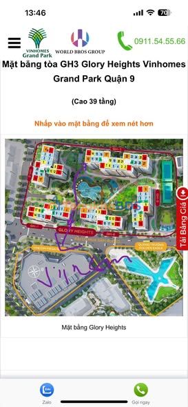Căn hộ Vinhomes Grand Park Q9 82m² 4,78 tỷ - Tầng cao
